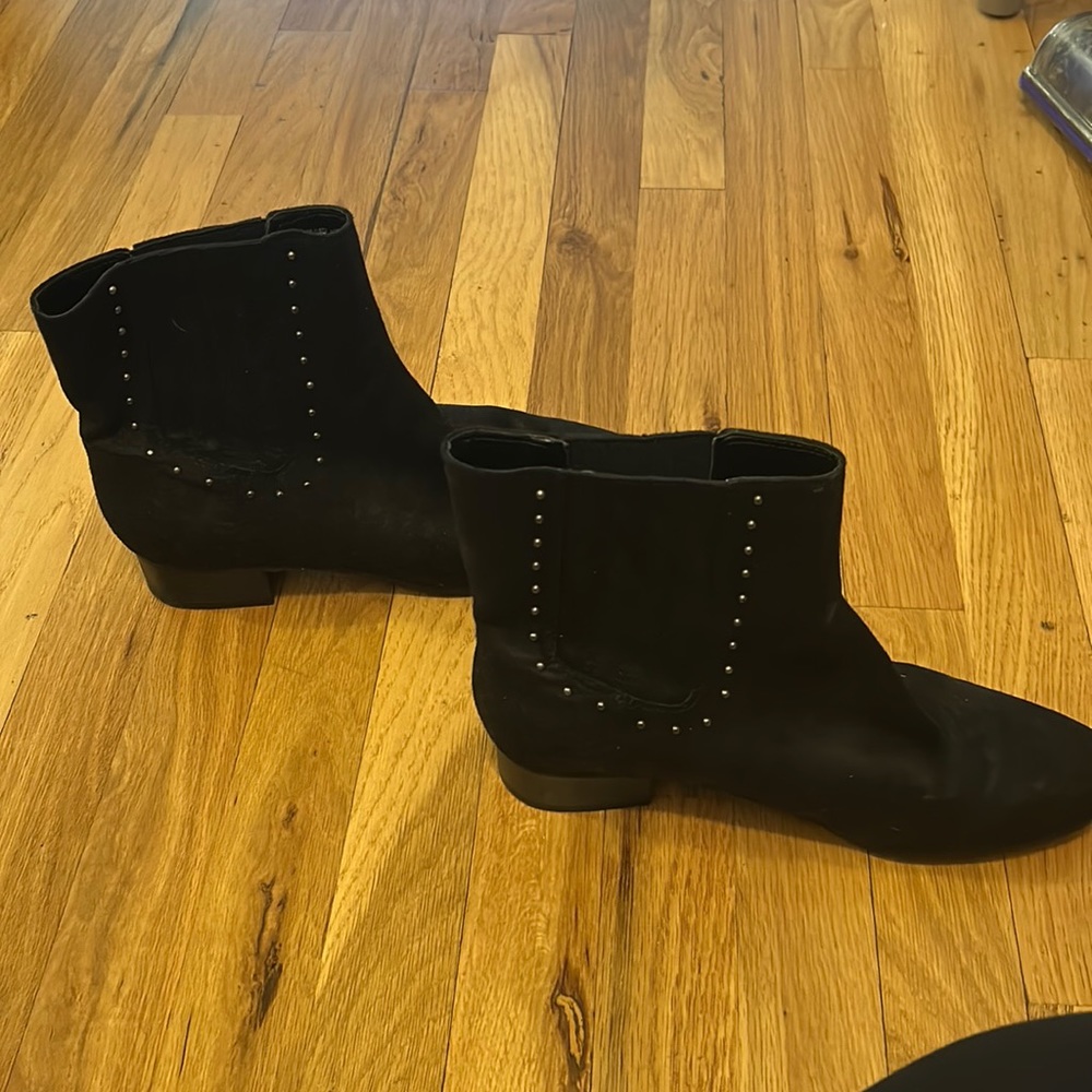 Aerosoles A2 Suede Black Booties